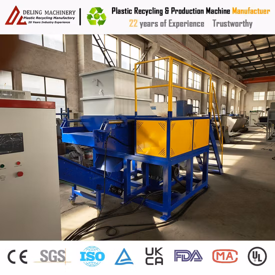Reifen-Kunststoff-Brecher Recycling-Maschine Altreifen-Laufflächenschneidemaschinen Schredder