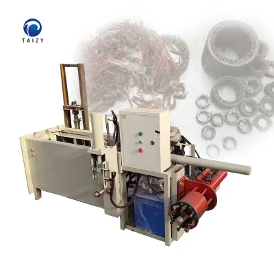 Schrottmotor-Stator-Kupfer-Recyclingmaschine, hydraulische Kraft, Abfallmotor-Schneidemaschine